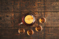 Tee-Set aus Glas